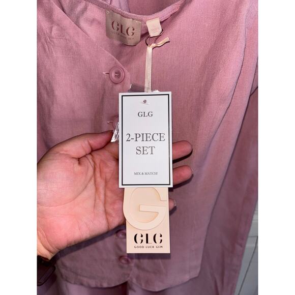 Good Luck Gem (GLG) Two Piece Linen Set - Picture 4 of 8